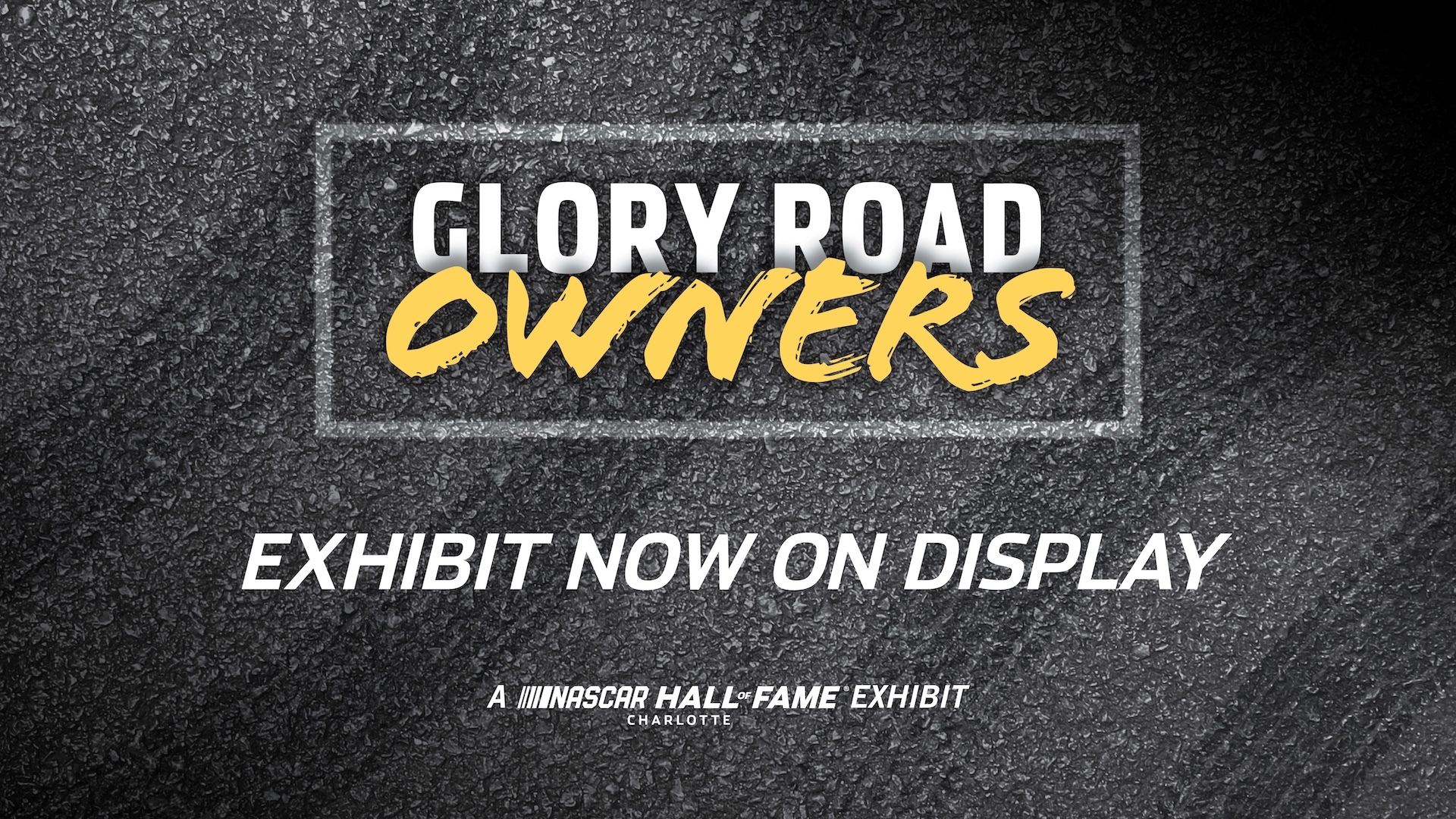 NHOF 02088 Glory Road Owners Signage